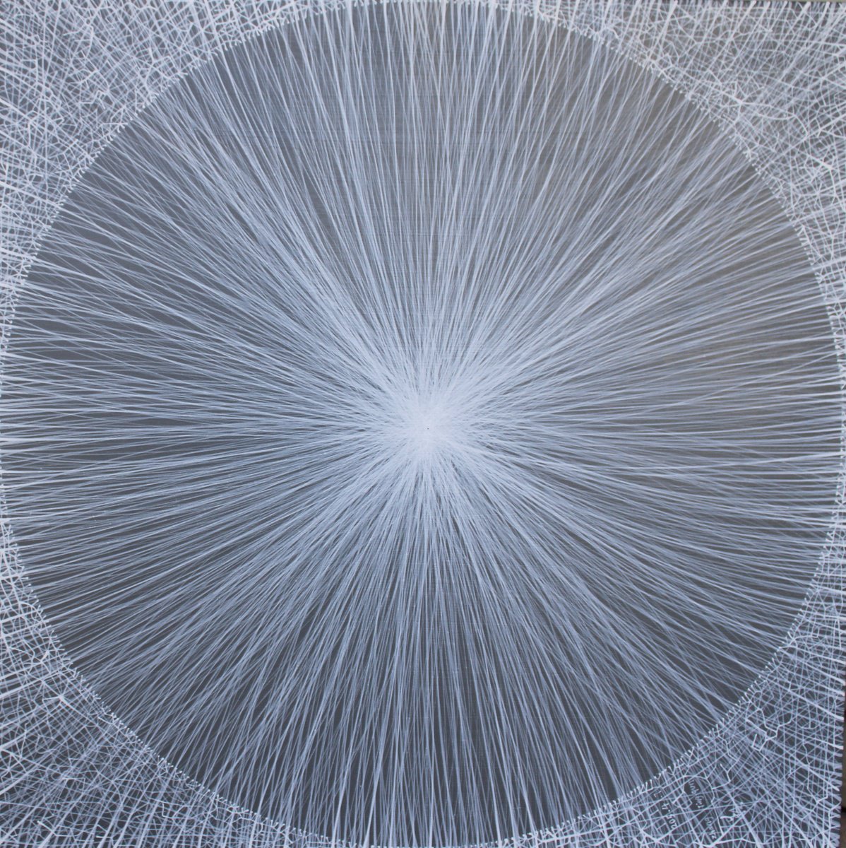 Abstract Acrylic Painting By Tingqun Zhang, 24 X 24", Light, Original Artwork