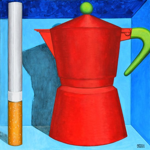 COFFEE AND CIGARETTE 4. Large by Andrea Vandoni