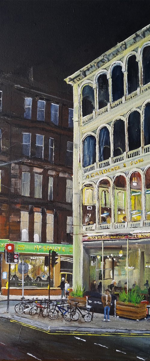 MacSorleys And Crytstal Palace Glasgow Pubs Painting Scotland by Stephen Murray
