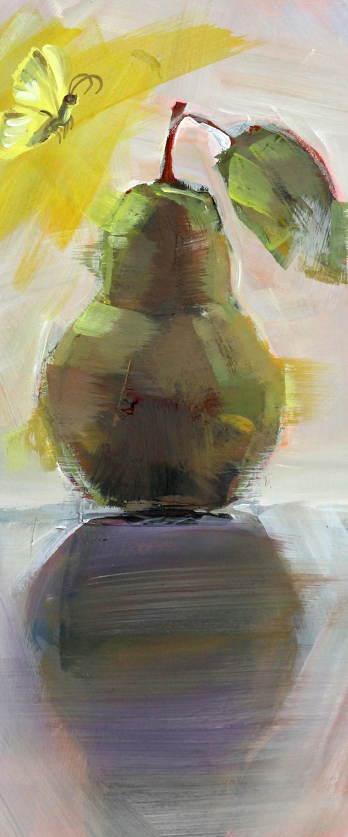 Pear | Butterfly | Sky by Trayko Popov