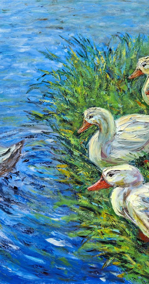 Family of Ducks by Mher Avagyan