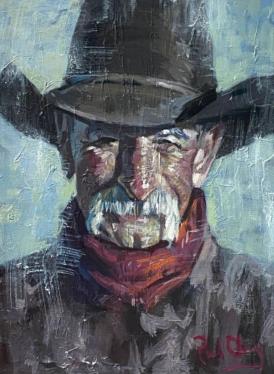  Cowboy No.63 By Paul Cheng, 12 X 16, Artwork For Sale On Artfinder