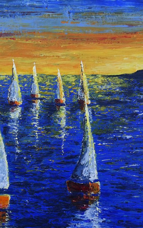 Sunset over Nice by Danijela Dan