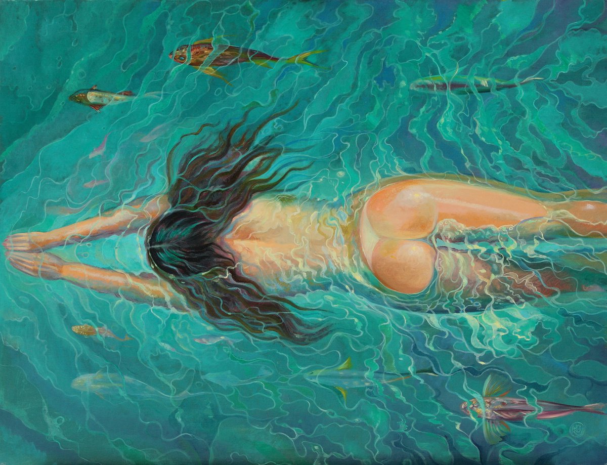 Swimming by Sergey Lesnikov