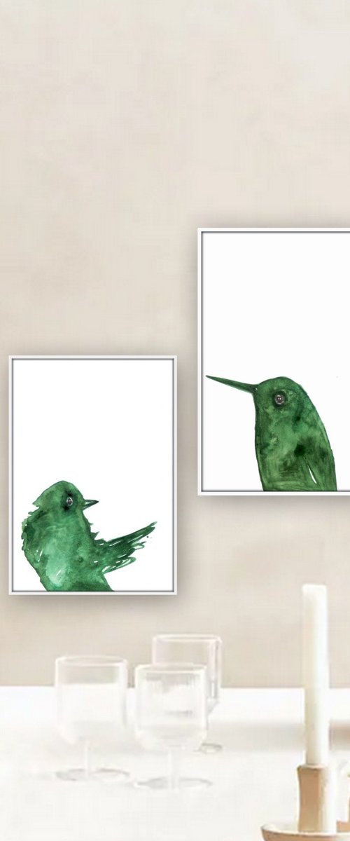 Set of two artworks by Nadia Moniatis