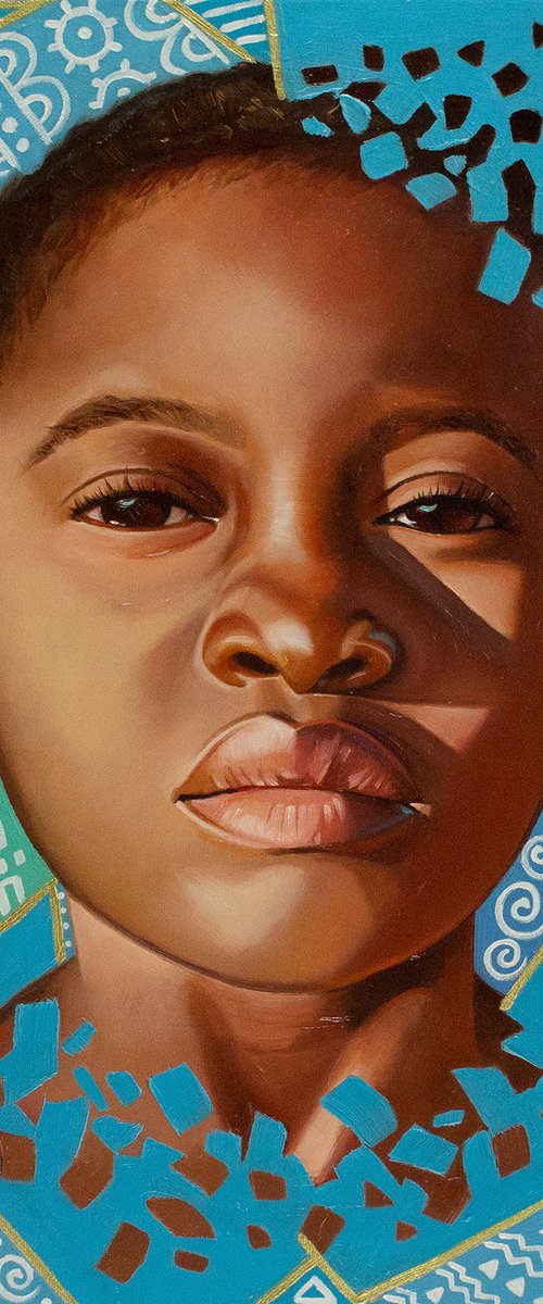 African girl portrait by Yue Zeng