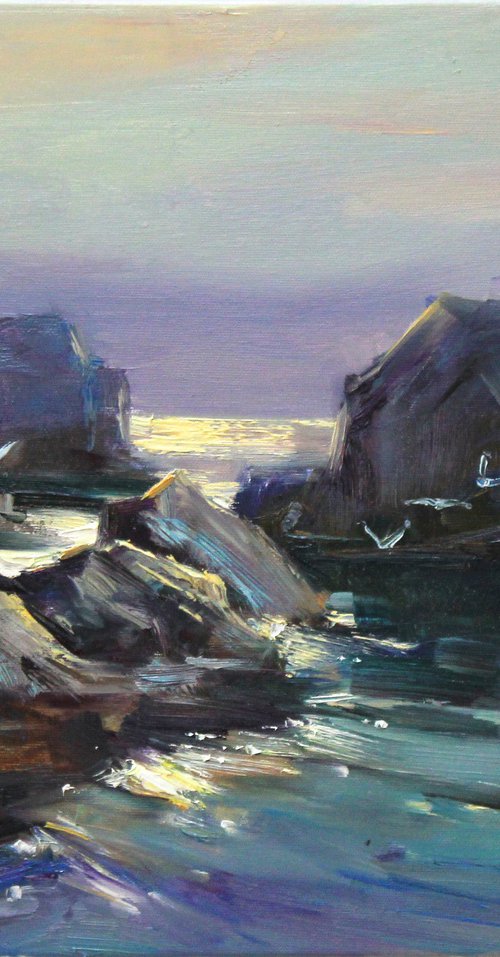 Sea shore by Sergei Chernyakovsky