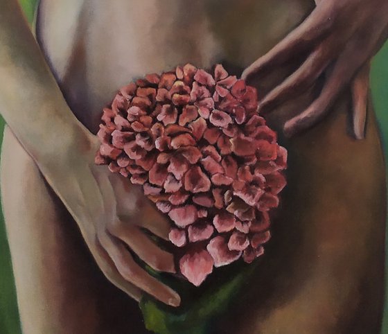 Portrait of a woman and her Nature "Flower woman"
