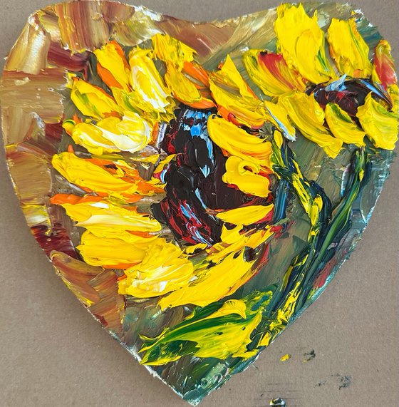 Heart Sunflowers