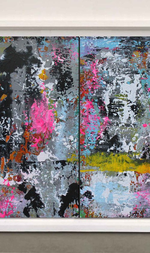 Abstract diptych 81 by mir-jan