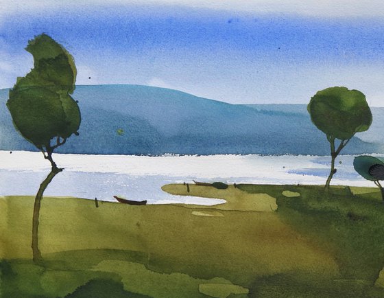 Somewhere by the riverside