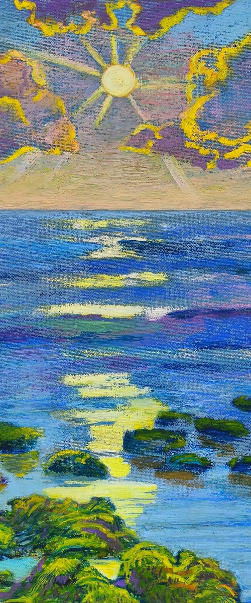 Golden Light Over the Mediterranean Sea by Anastasiia Aguf