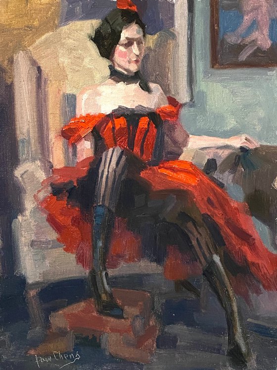 Life Model Painting No.208