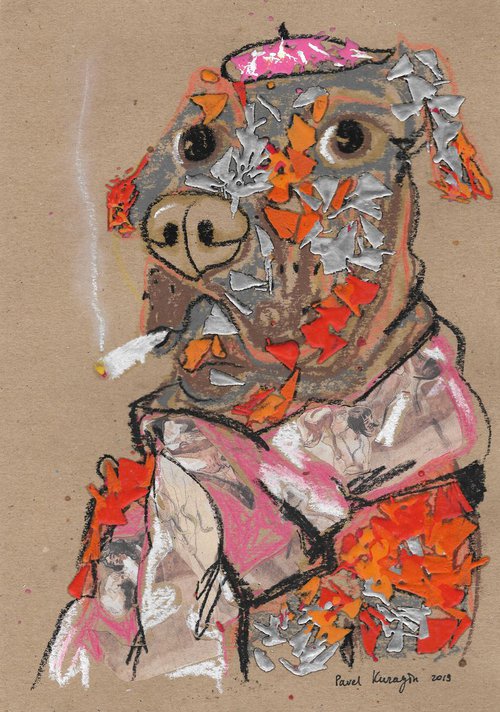 Hipster dog #14 by Pavel Kuragin