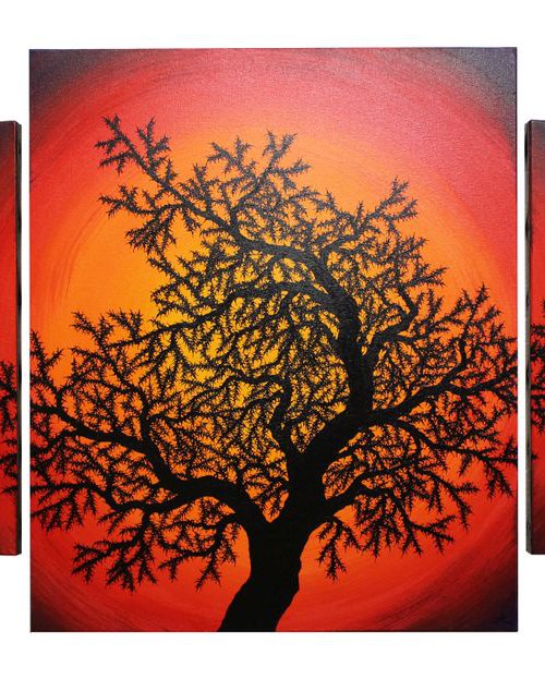 Silhouette tree of life by Jonathan Pradillon