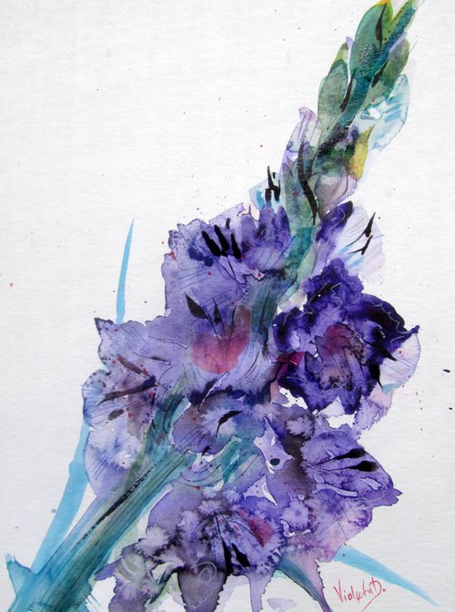 Gladiolus 6 by Violeta Damjanovic-Behrendt