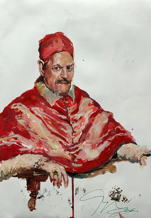 Study after Velázquez's Portrait of Pope Innocent X by Maximilian Damico