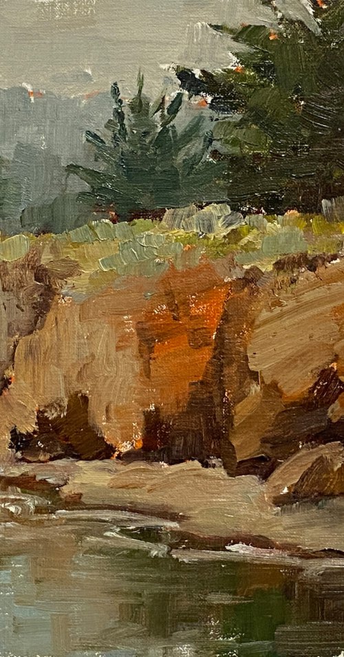 Whaler's Cove plein air landscape by Tatyana Fogarty