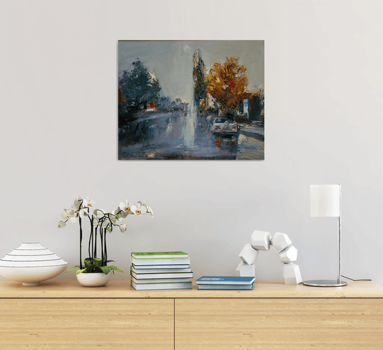 A Misty Autumn City