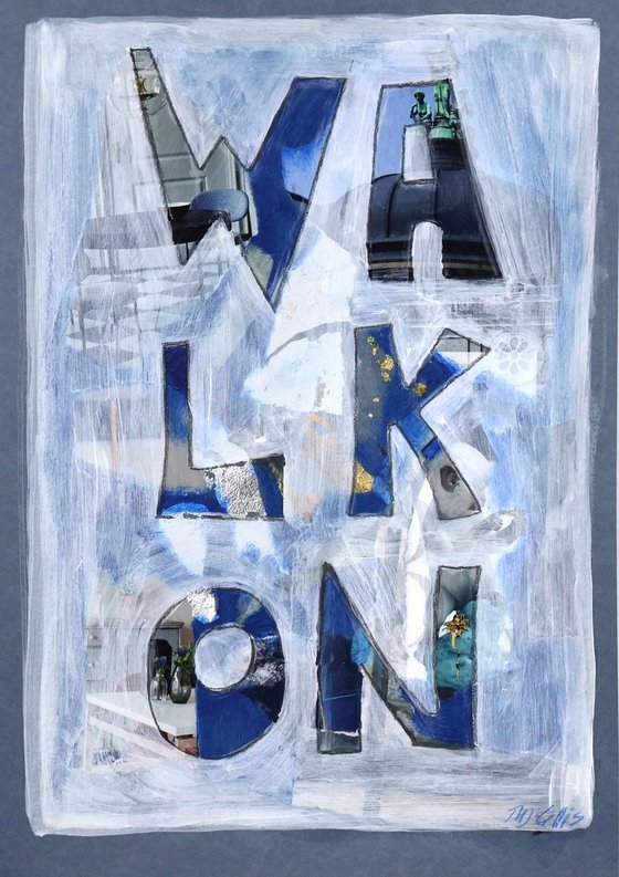 Look up, Walk on, collage set