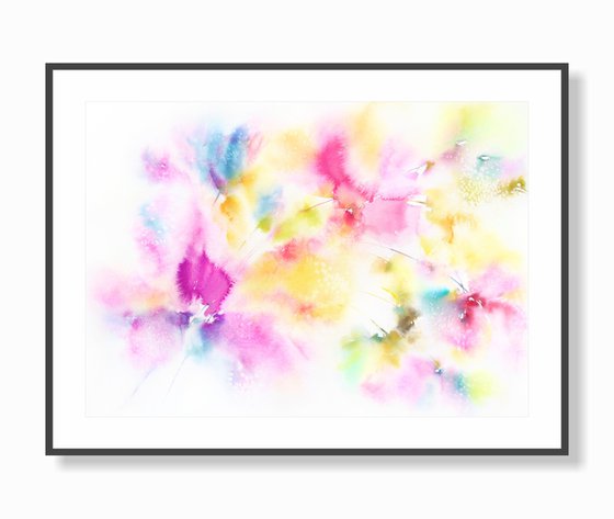 Colorful abstarct flowers