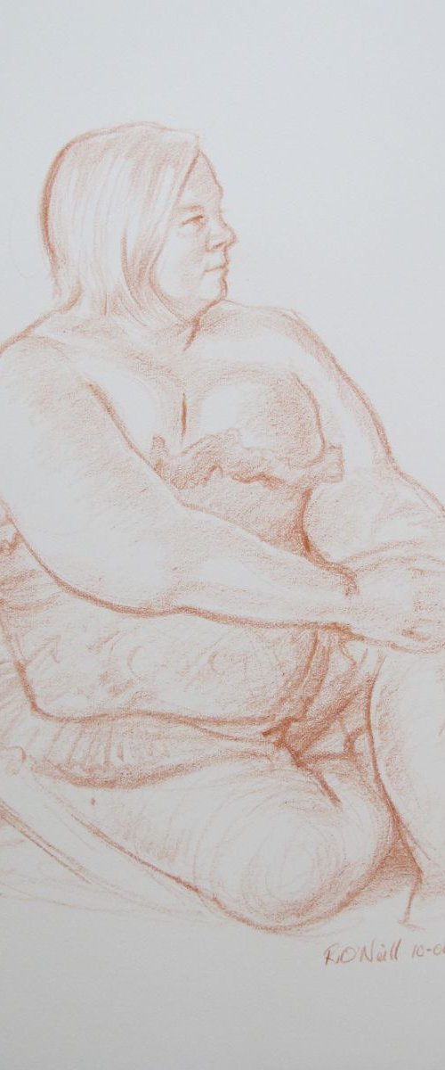 seated female nude by Rory O’Neill