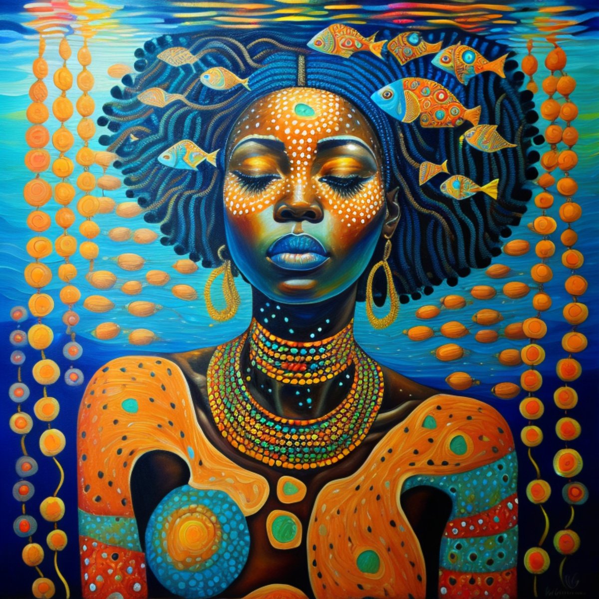 African beauty underwater 1 by Sanja Jancic