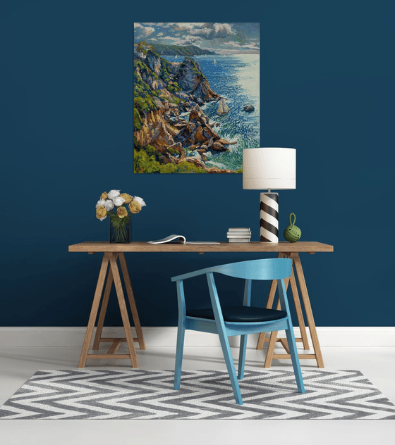 Morning by the coast