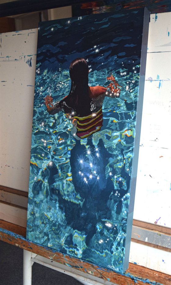 In the Stars - Swimming Painting