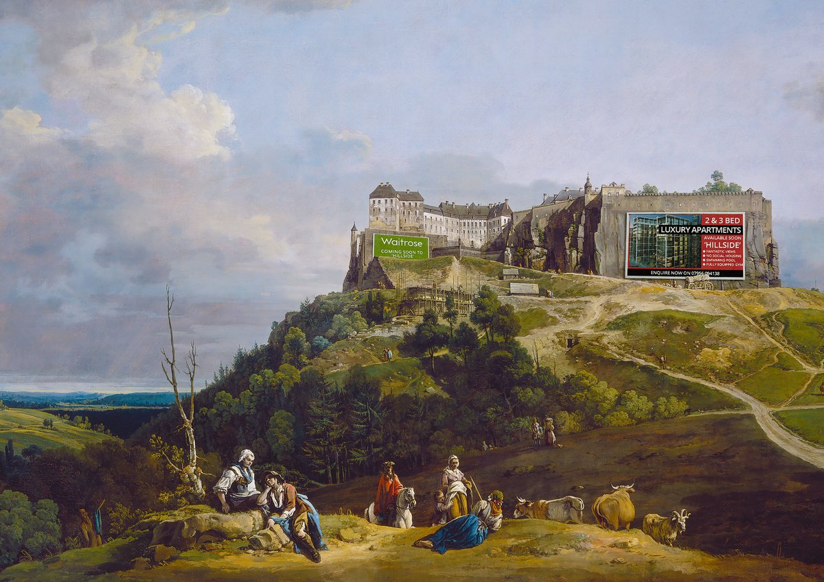 Urban And Pop Portrait Giclee Print By Haus Of Lucy, 17 X 12, Hillside, Original Artwork