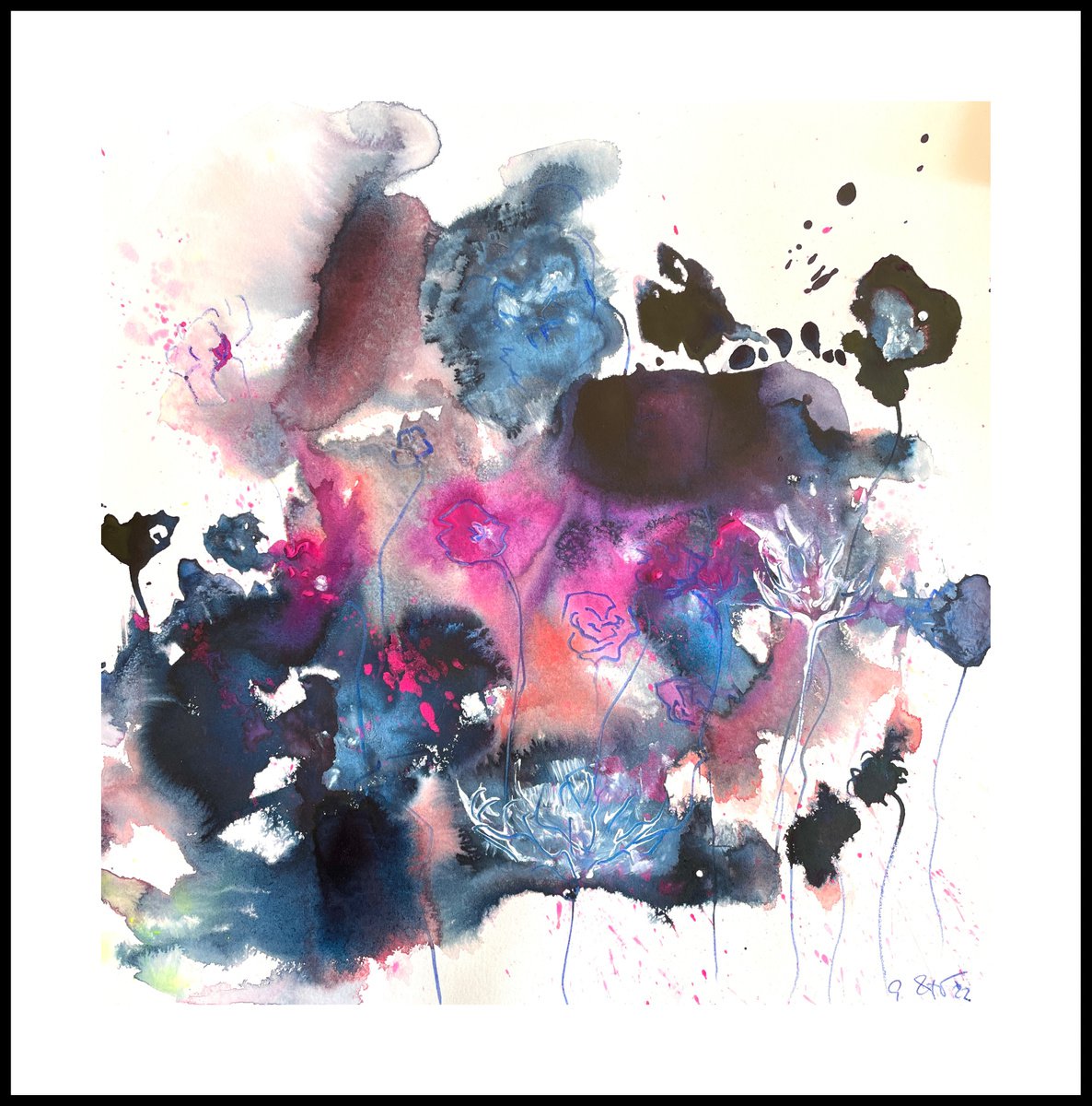 Miss My Garden By Gesa Reuter, 12 X 12, Artwork For Sale On Artfinder