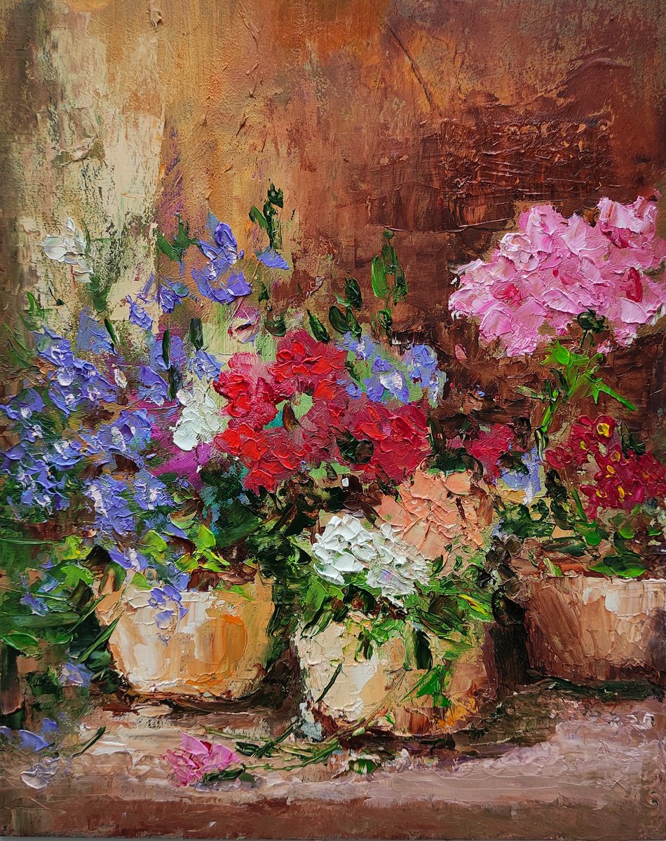 Potted Flowers by Yulia Berseneva