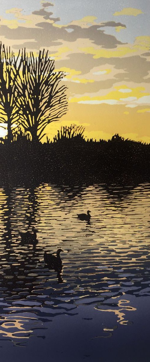 Golden Sunset, Brackley Lake by Alexandra Buckle