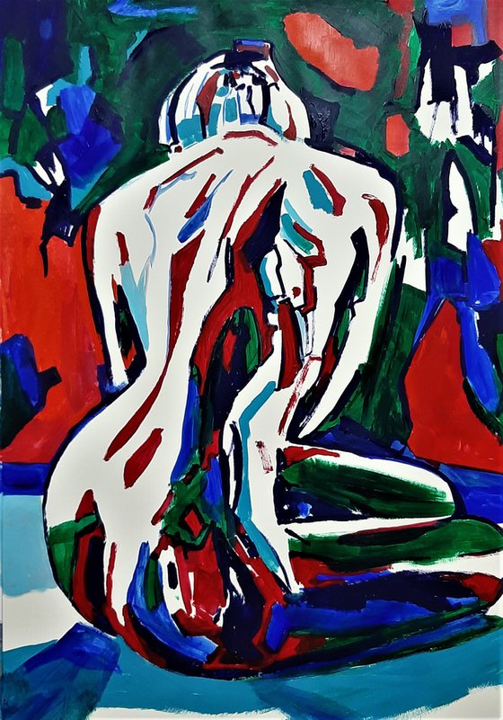 Abstract Nude / 100 x 70cm
