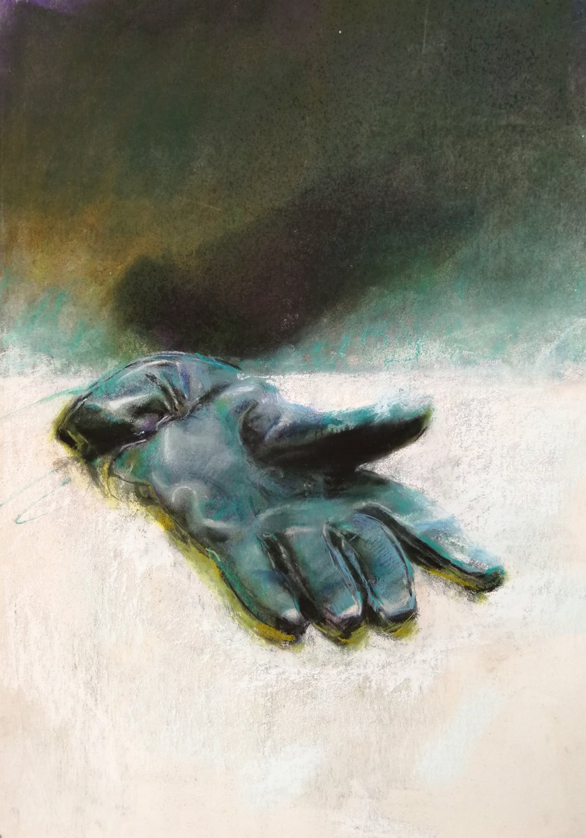 Impressionistic Still Life Pastel Drawing By Silja Salmistu, 14 X 20", Challenge, Original Artwork