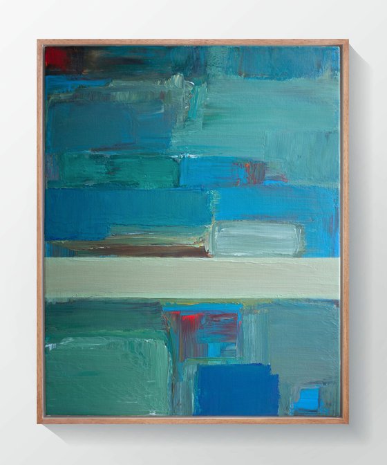 Blue Coast - Abstract Seascape Landscape