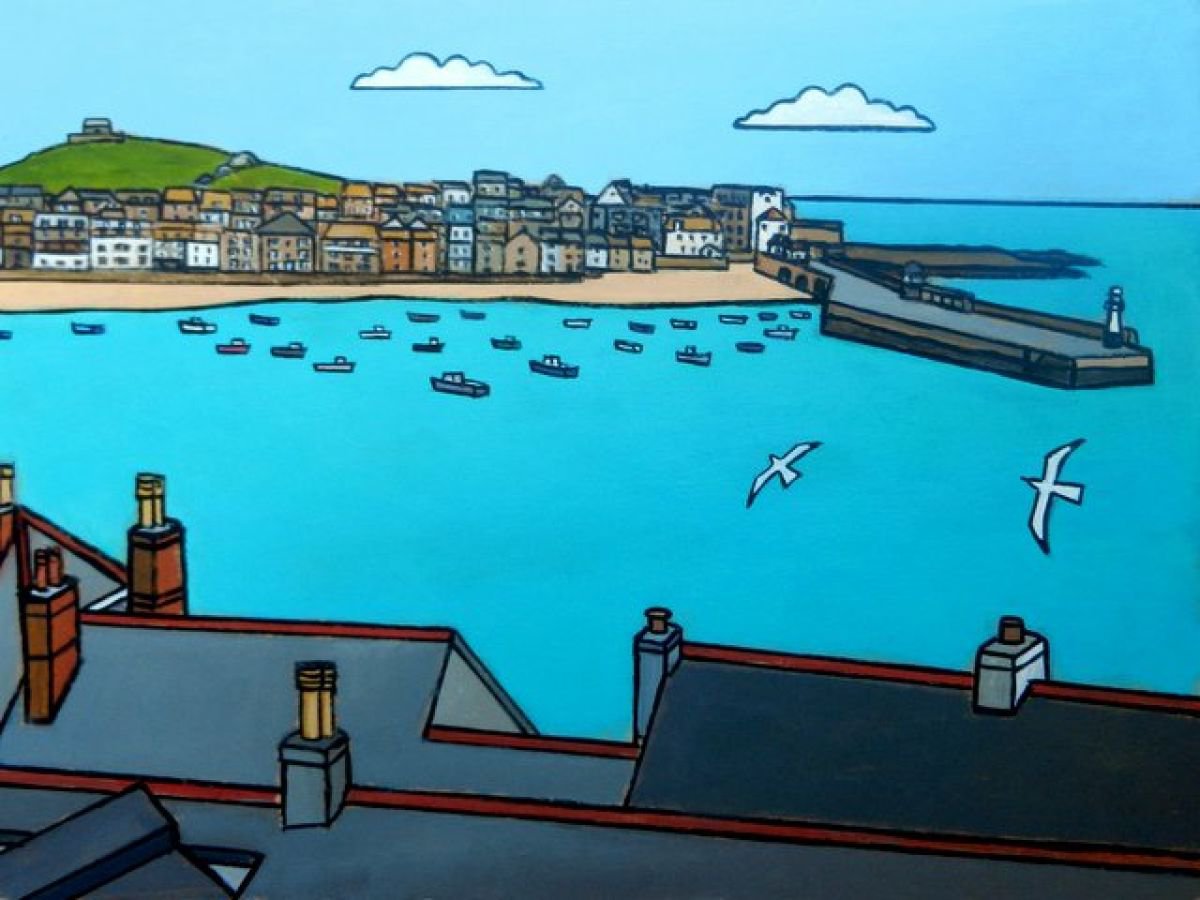 Harbour view, St Ives. by Tim Treagust
