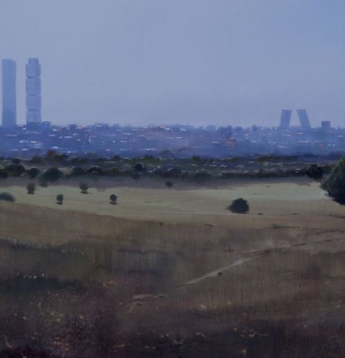 MADRID DESDE EL PARDO. LARGE PAINTING. by Rafael Carrascal