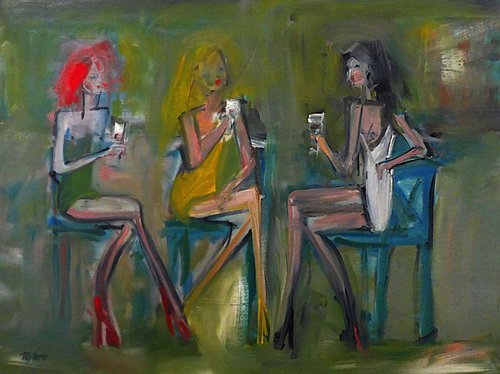 COCKTAILS for THREE, Fashion Models. by Tim Taylor