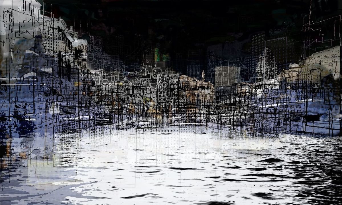 Andy Mercer | Original  Print | On The Waterfront Ii | 70 X 45Cm | Artwork For Sale On Artfinder