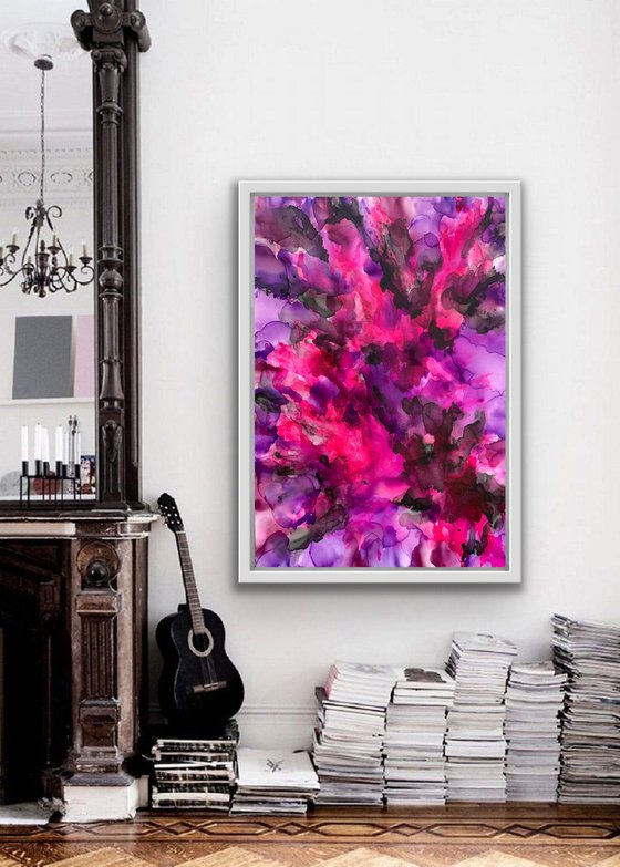 45''x 31"( 115 x 80 cm) VIOLET FLAME 13