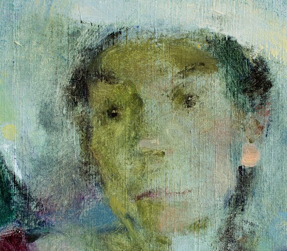 Portrait Artist's Model. Oil on canvas. 70x80cm. 2015.