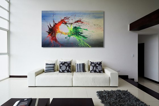 CANVAS ONLY -- Air Combat (Spirits Of Skies 240134) (200x120cm) XXXL