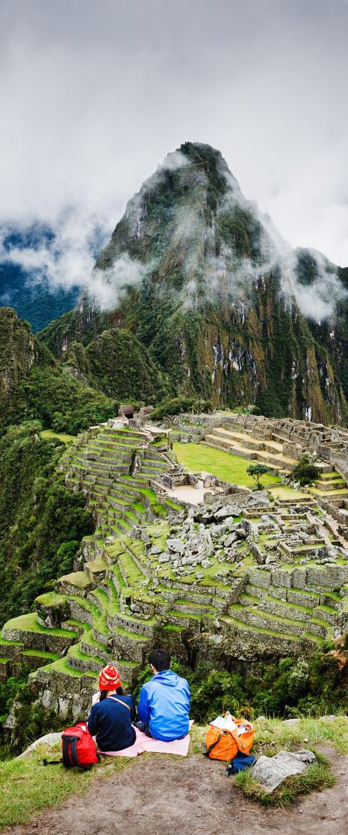 Admiring Machu Picchu by Tom Hanslien