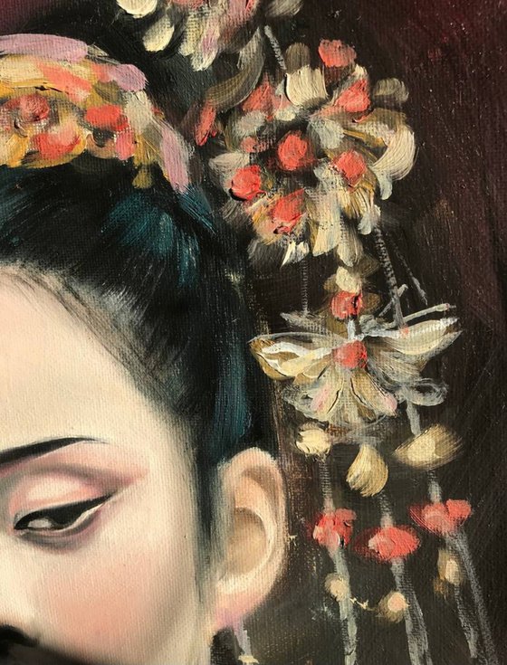 'Hanfu girl portrait'
