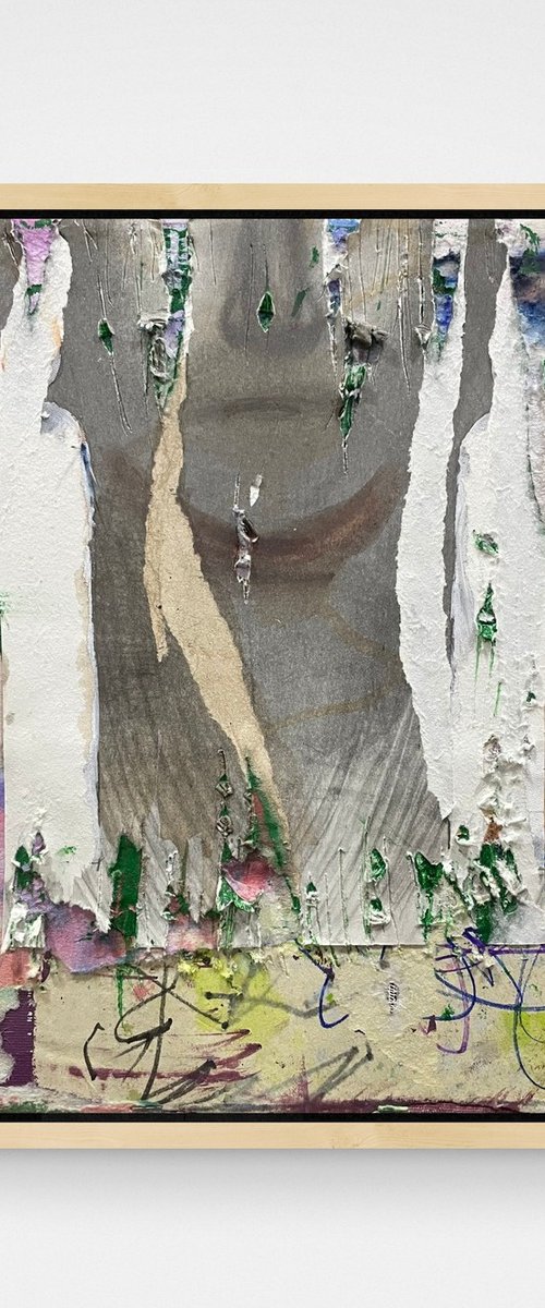 Grey Abstract by Gela MIKAVA