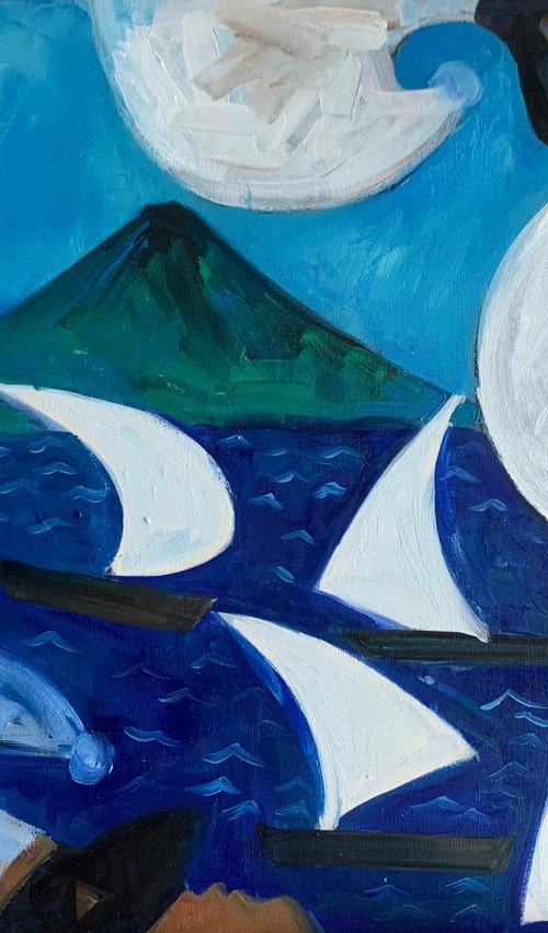 Napoli seascape by Olga Pascari
