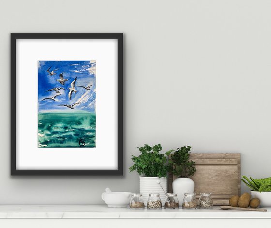 SEA STORIES - SET OF 5 PAINTINGS