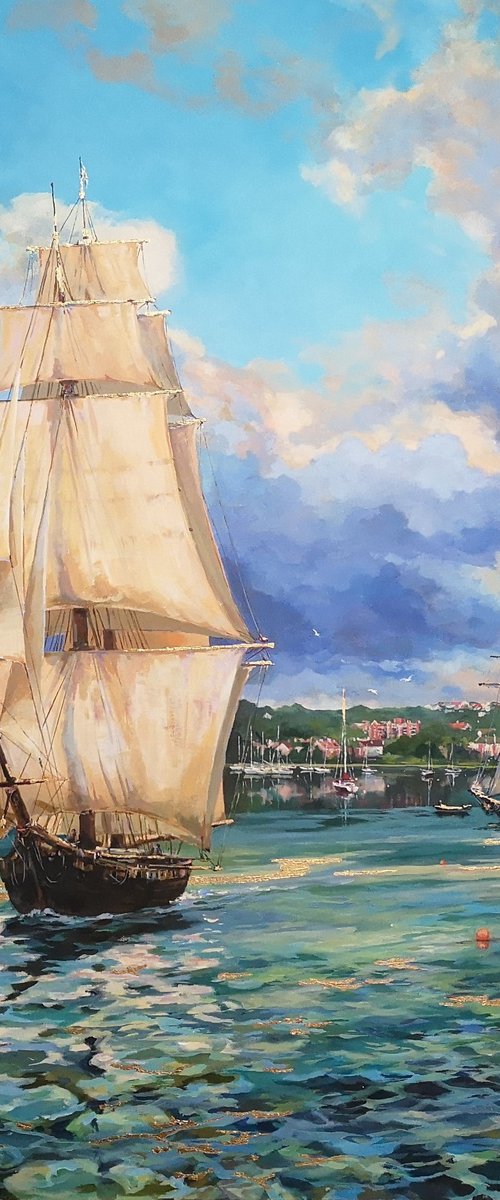 Golden masts by Alexander Koltakov