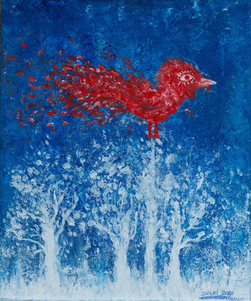 Red Bird II. by Peter Zelei